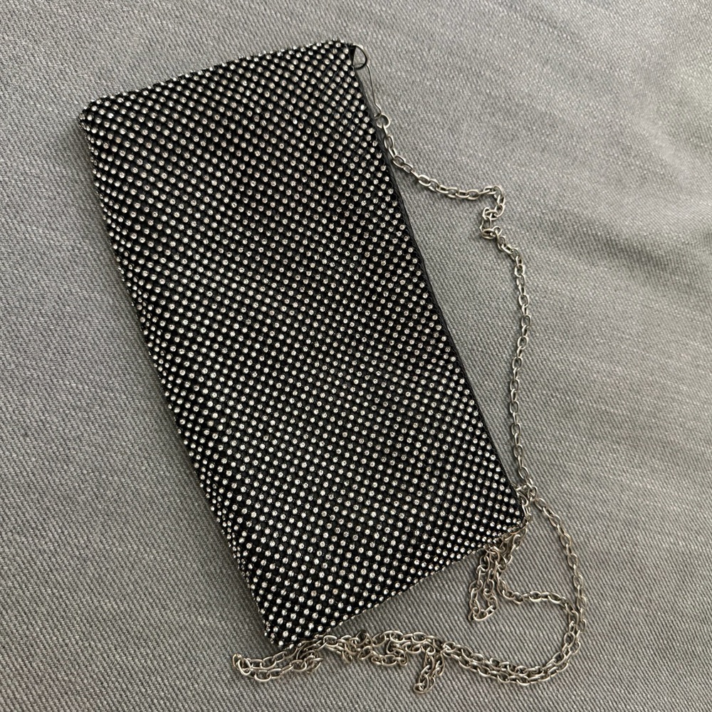 Elegant Black Beaded Clutch